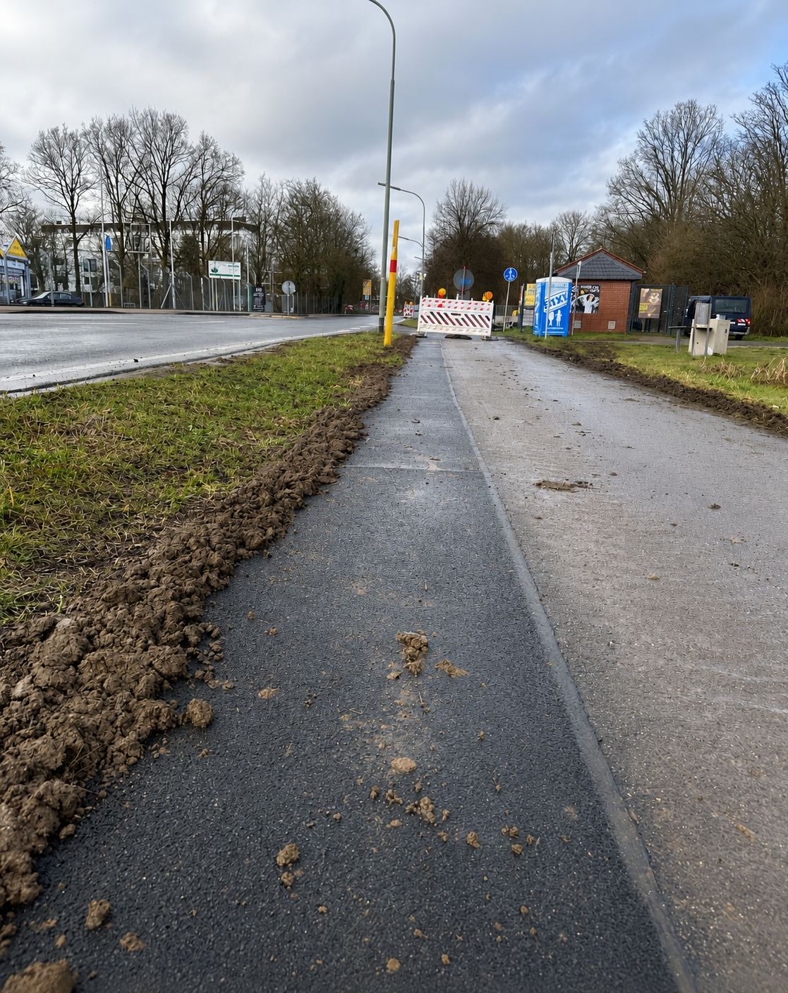 Asphaltarbeiten nach abgeschlossenem Tiefbau