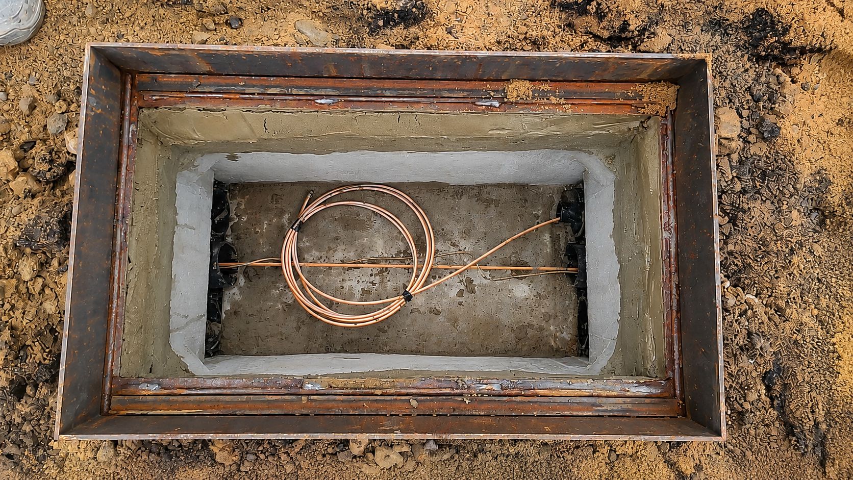 Neu ausgeführter Hausanschluss